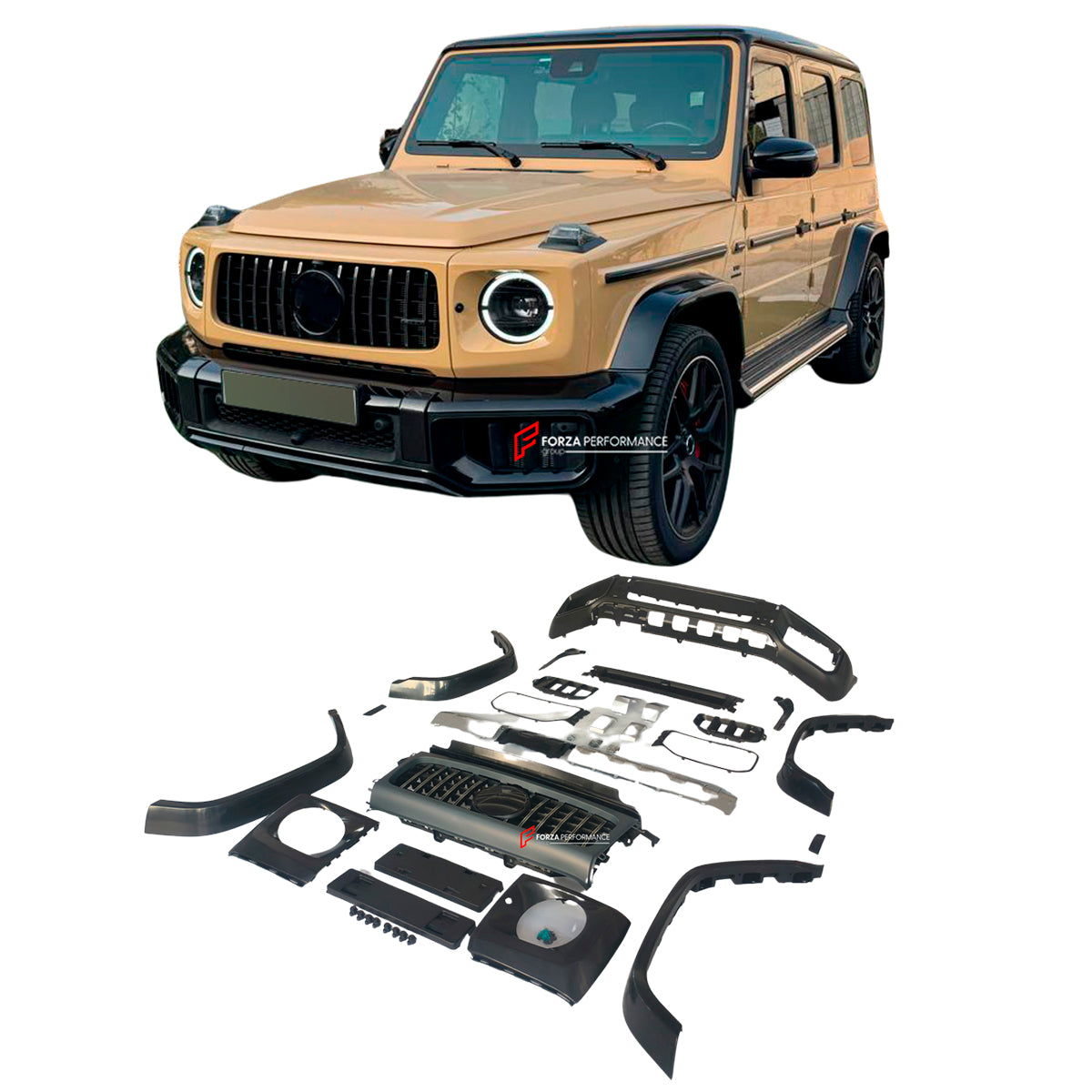 CONVERSION BODY KIT for MERCEDES-BENZ G-CLASS W464 2018 - 2024 UPGRADE to W465 G63 AMG 2025 FACELIFT