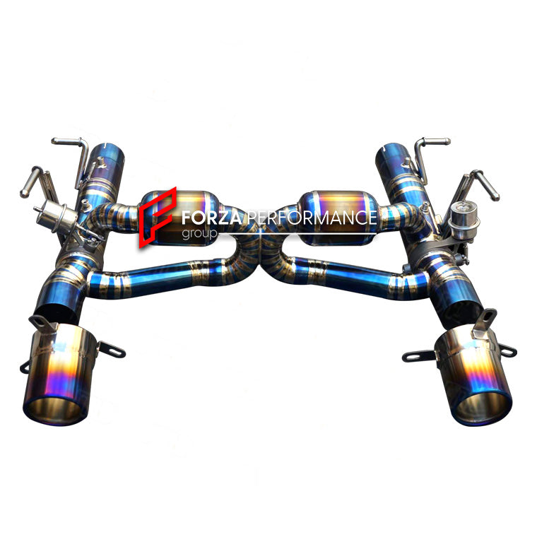VALVED EXHAUST CATBACK for FERRARI F8 3.9T 2019 - 2023