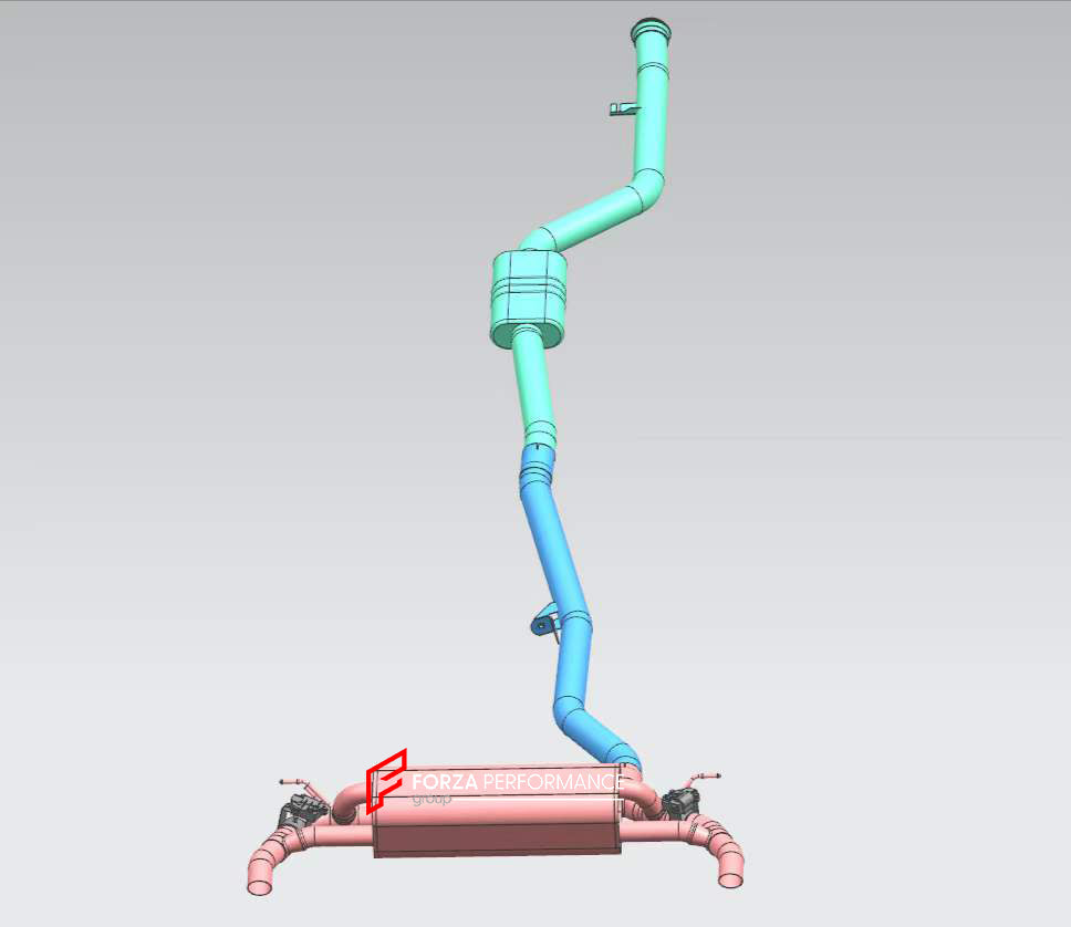 VALVED EXHAUST CATBACK MUFFLER for BMW 7 SERIES G70 735 740i 3.0 2023