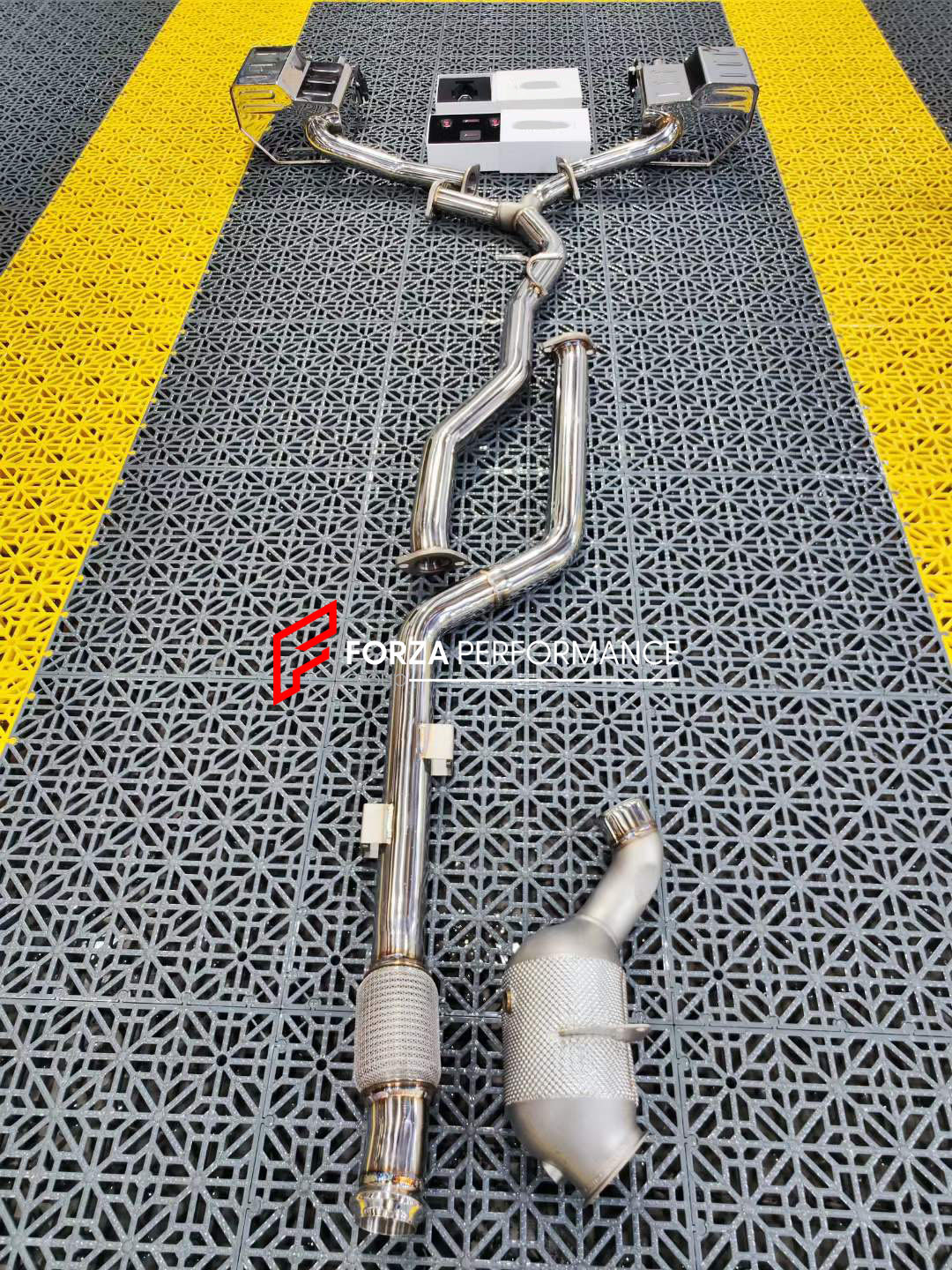 VALVED EXHAUST CATBACK MUFFLER for Mercedes-Benz W205 C300