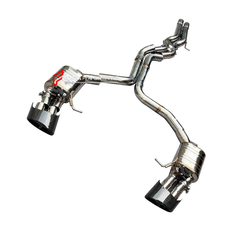 VALVED MUFFLER EXHAUST CATBACK for AUDI RS6 RS7 C8 4.0T TFSI 2019+