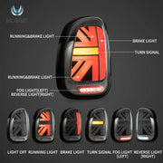 10-16 Mini Cooper Countryman R60 Vland LED Tail Lights With Dynamic Welcome Lighting [E-mark]