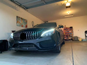 FRONT GRILLE for MERCEDES BENZ C63 C43 AMG GTR W205