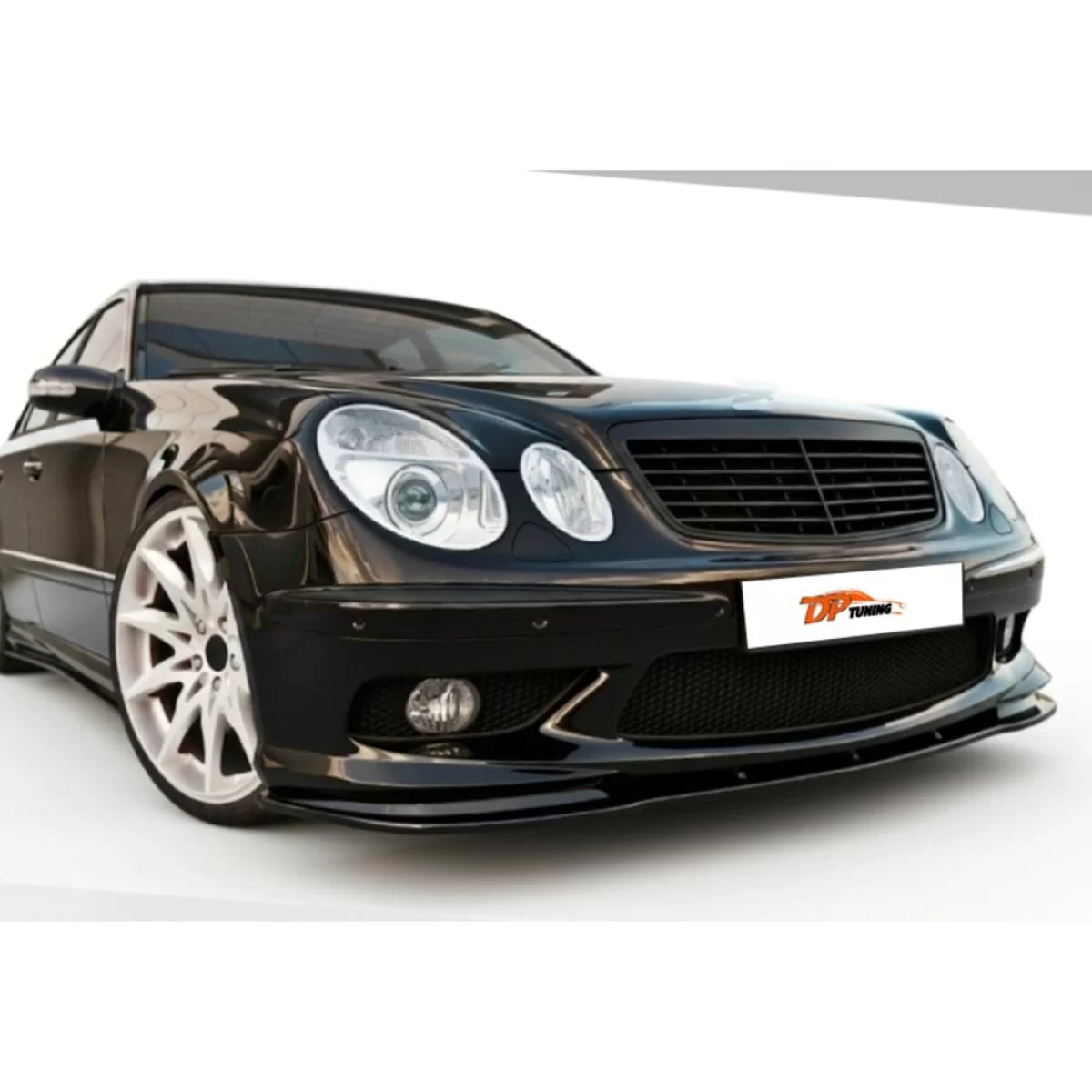 W211 Front Lip Piano Black Vacuum / 2002 - 2006 – product image 1