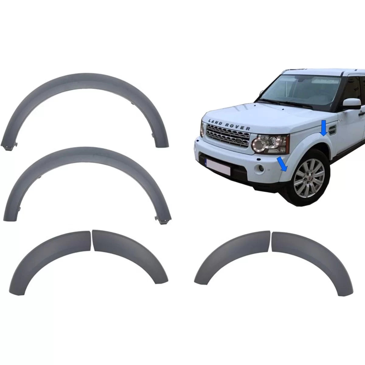 Wheel Arches Extension Trim Mouldings Fender Flares suitable for Land Rover Range Rover Discovery IV (2009-2016) – product im