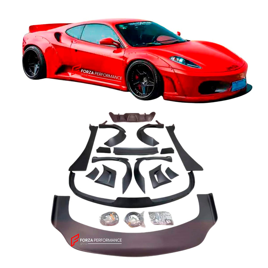 Buy Now WIDE BODY KIT for FERRARI F430 2004 - 2009 and upgrade car parts from SIR Tuning at the Best Price. Headlights, Tail lights, Bodykits, Navigations, Carbon body kit and more - Fast & Free Shipping within Europe, US & Worldwide.