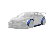 WIDE BODY KIT for HONDA CIVIC SEDAN HATCHBACK FC FK 2015 - 2022
