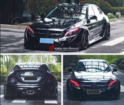 WIDE BODY KIT for MERCEDES BENZ C-CLASS W205 2014 - 2021