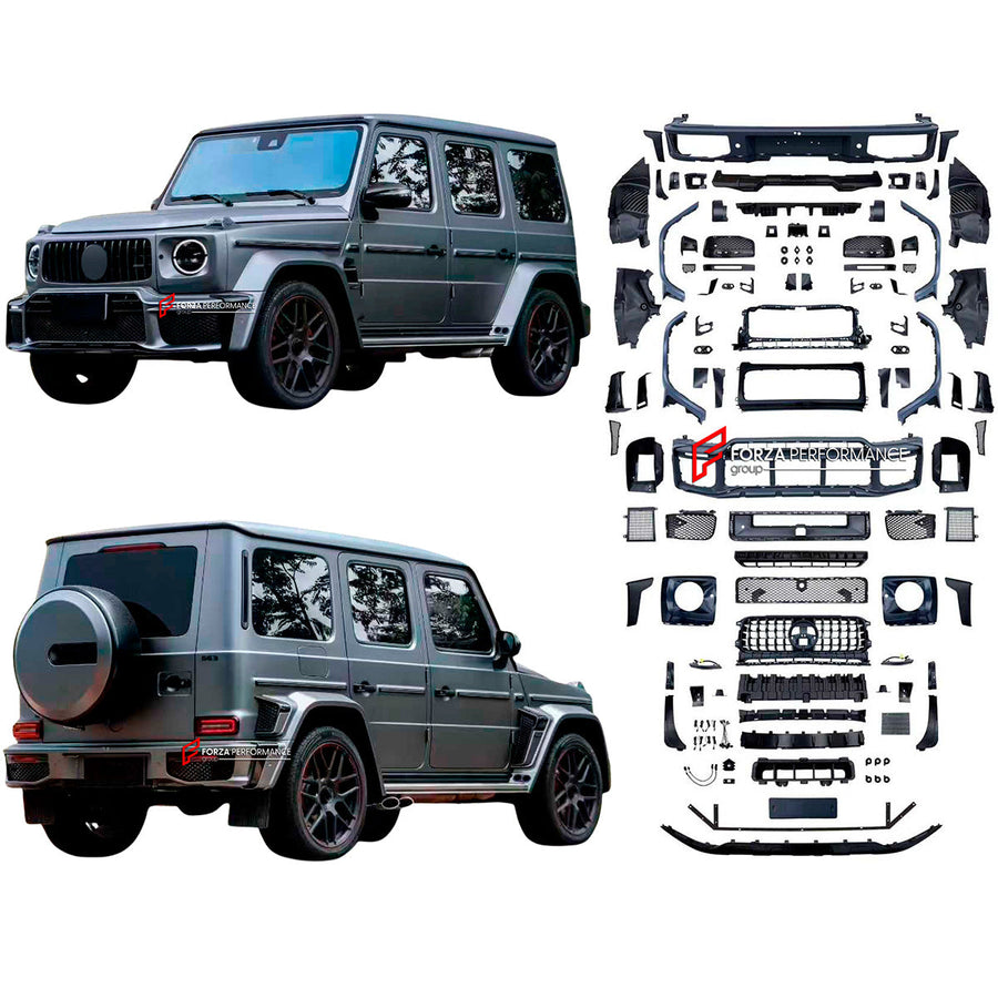 Buy Now BODY KIT for MERCEDES BENZ G CLASS W465 G450D G500 G580 G63 AMG 2025+ and upgrade car parts from SIR Tuning at the Best Price. Headlights, Tail lights, Bodykits, Navigations, Carbon body kit and more - Fast & Free Shipping within Europe, US & Worldwide.