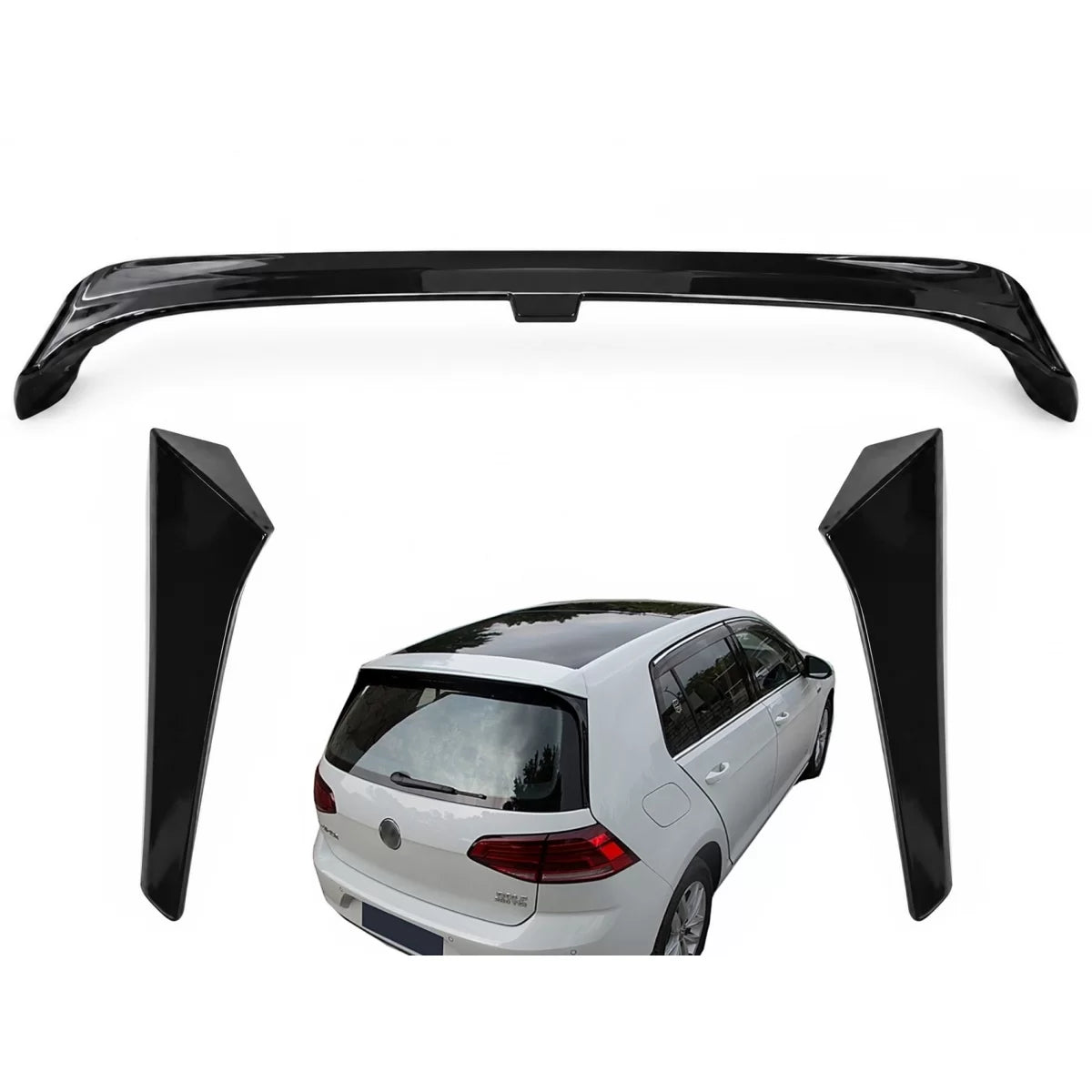 Windshield Roof Wing Fins Spoiler suitable for VW Golf 7 VII (2012-2017) Facelift GTI Design – product image 1