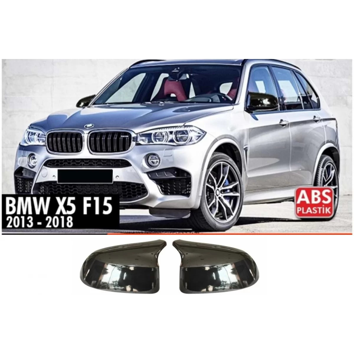X5 F15 Batman Mirror Cover Piano Black / 2013 - 2018 – product image 1