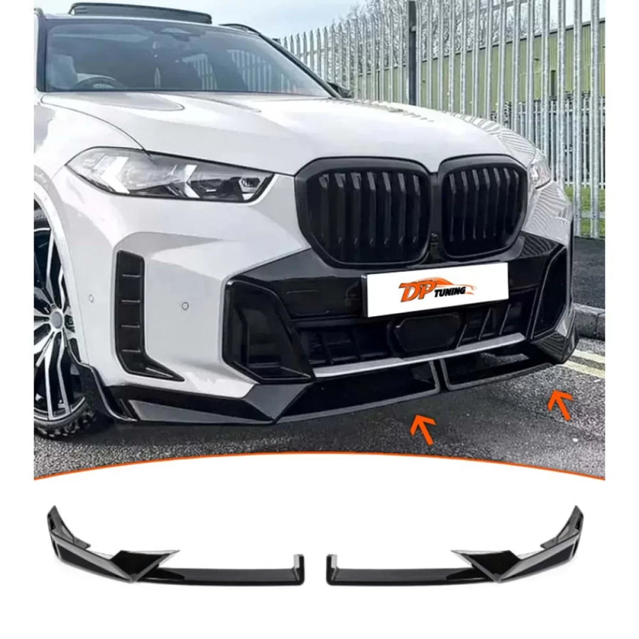 For X5 G05 LCI Front Lip Piano Black ABS / 2023 - up (4 Pieces) – product image 1