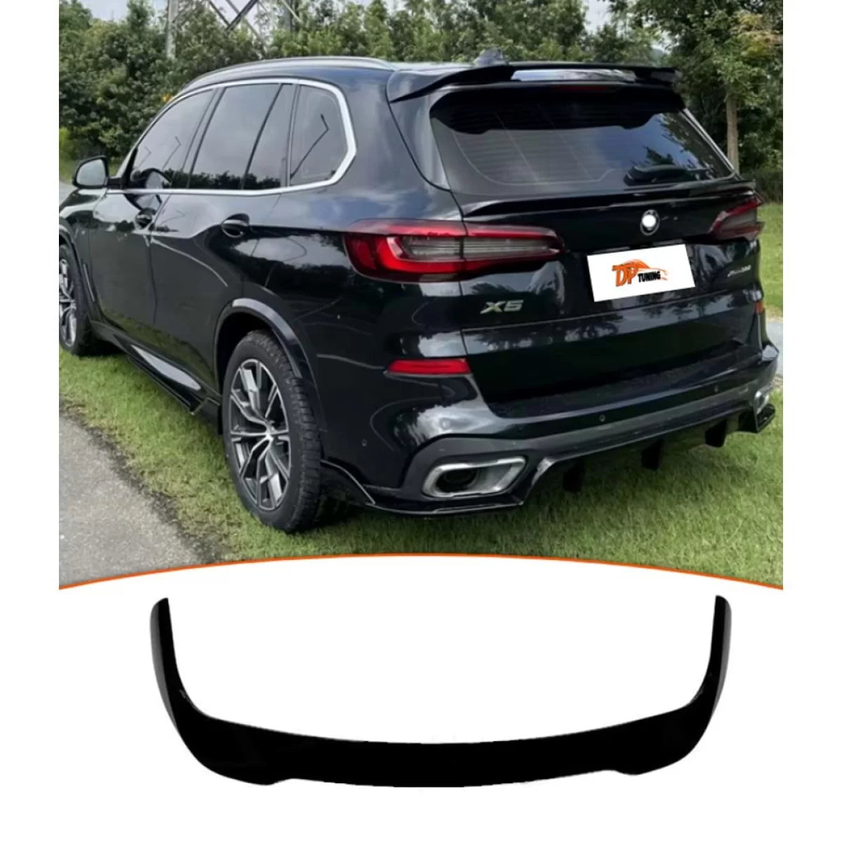 X5 G05 Rear Roof Spoiler Piano Black ABS / 2018 - up – product image 1