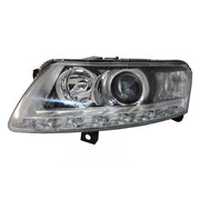 Xenon Headlights LED DRL suitable for Audi A6 C6 4F (04.2004-2008) Chrome Without AFS – product image 2
